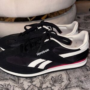 Reebok Classic Black and White Trainers